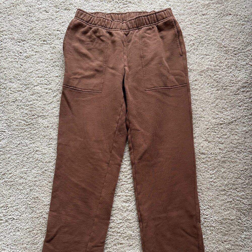 Cropped Sweatpants | Aerie | Small | Brown